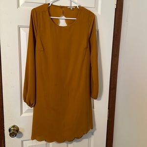 Mustard yellow dress